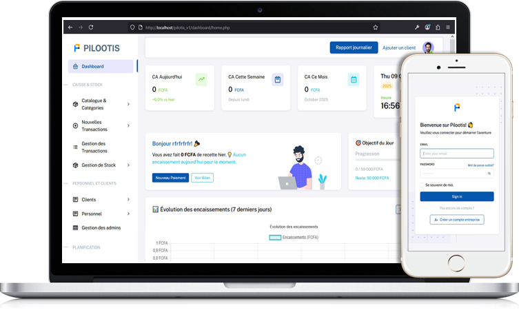Pilootis Dashboard